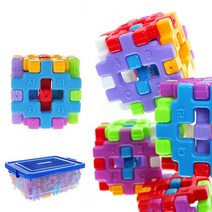 꼬마사각블럭 200pcs+보관함포함 블록 블록 블럭 블록
