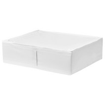 이케아 스쿠브 수납박스 화이트 69x55x19cm 폴리에스테르100%, 상세설명 참조, 없음