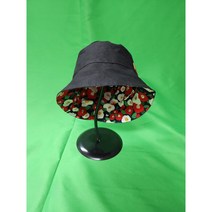 국내제작 )동백꽃 양면 버킷햇