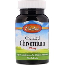 Carlson Labs 킬레이트 크롬 200 mcg 300 정, 1개, 300정