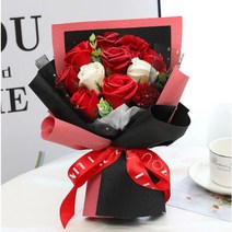 아르띠콜로 조화 루디아 비누 꽃다발, 레드 벨벳