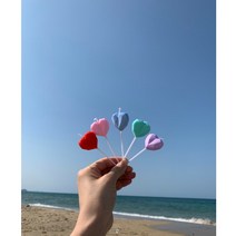 하하데이즈 마카롱초 파티초 케이크초 생일초, 레드