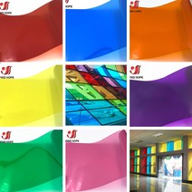 썬팅반사필름 해충방지필름 앞유리 화물차 썬팅 7 pcs 번들 7 색 팩 다채로운 투명 창 필름 자체 접착 유리 장식 색조 a4 (20cm 30cm) 샘플, 한개옵션0