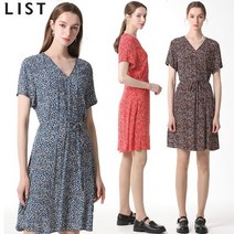 [리스트.] [리스트] 홀리데이 파리지엔 랩라이크 프린트 원피스