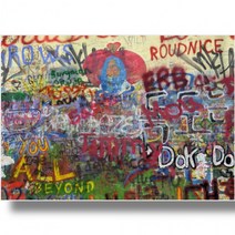 스티커식 뮤럴 벽지 AT3290941 벽화 실크/패브릭/쉽게붙이는 접착식패브릭 (2/3/4폭 선택가능), 패브릭 (풀칠해야됨) 2폭-240x230cm