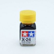타미야 X24 클리어 옐로우 유광 10ml 에나멜도료 TAMIYA