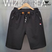 지퍼 밴딩 트레이닝 5부 반바지 여름 팬츠 W005PN+국내발송