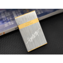 ZORRO 조로라이터 등유 오일 기름 라이터 금장 은장, 씬 은색 브러시드 표준 버전