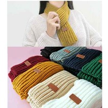 남녀공용 목도리 니트목도리 쁘띠목도리 니트머플러 쁘띠머플러, 폭8cm*길이130cm, 블랙