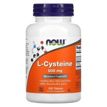 NOWFoods 웨잇트 근육 관리 L-시스테인 L-Cysteine 500mg 100정 1팩
