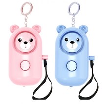 Tsm 위급상황/응급상황 휴대용 곰돌이 호신용 경보기 1+1, 블루(2개)