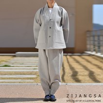 [1125] 충무 누비 2피스 (비구니스님) 적삼 사폭바지 절복 스님복 사찰복