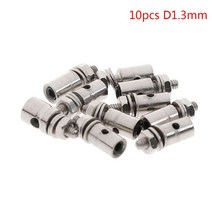 SERVO 10Pcs 2.1mm/1.8mm/1.5mm/1.1mm RC 비행기 보트 푸시로드 링키지 스톱퍼 서보 커넥터 조정 가능한 직, 01 S