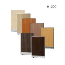 PDS-17 H1200 PVC 45T 우드원톤파티션 사무실파티션 가림막 파티션, 월넛