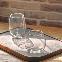 홈카페 필수품 뚱뚱이 유리컵 2타입, 2호(날씬이)_390ml