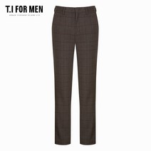 [티아이포맨] (T.I FOR MEN) 시가렛핏 울 블랜디드 글렌체크 슬랙스(M186MPT207M)