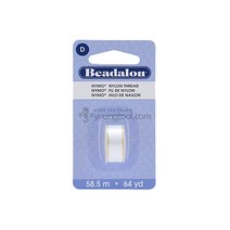 비달론 Nymo Thread 나이모 나일론사 White 0.30mm, 0.30 mm (D)