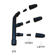 다중 스프레이 노즐 농약 방역통 스트레이 약통 약대, 내부구리형3구