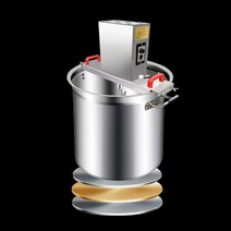 대용량 자동회전냄비 상업용 업소용 소스볶음기, 60 하드커버 + 두꺼운 이중 바닥 버킷