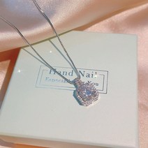 여성 모이사나이트 랩다이아 레이어드 사각 데일리 엑설런트컷팅 목걸이 화려한 여성 3pcs 선물 세트 실버 컬러 하트 화살표 스퀘어 지르콘 펜던트 귀걸이 반지 웨딩 쥬얼리