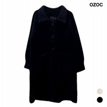 오조크 여성 송치 카라 코트