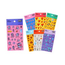 BT21 러버 스티커 캐릭터 방탄 알제이 슈키 타타 치미 쿠키 코야 망, 03.치미