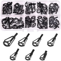 가벼운민물낚시대 바다낚시대 낚시대세트스테인레스 스틸 프레임 세라믹 링 낚싯대 팁 가이드 수리 키트 48, 01 48Pcs-Box