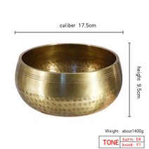싱잉볼 세트 차크라 명상 도구 크리스탈 타 악기 불교 굿즈 nepal handmade, 17.5 명상 그릇