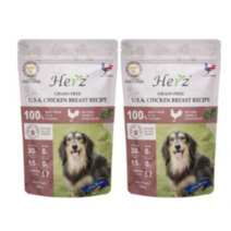 허즈 강아지 알러지눈물사료 닭가슴살 레시피, 닭, 100g, 2개