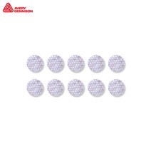 Avery T-6500 HIP 고휘도 원형 반사스티커 백색 30mm x 30mm 10개