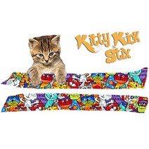 Kitty Kick Stix 38.1cm15인치 오리지널 개박하 키커 장난감2개 세트 크레욜라 고양이 130704, Colorful Cats