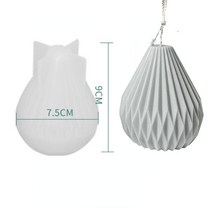 실리콘 토끼 몰드 곰돌이 도넛 원형 틀 DIY 배 모양의 실리콘 금형 3D 아로마 양초 기하학 비누 석고 수지, 01 Pear