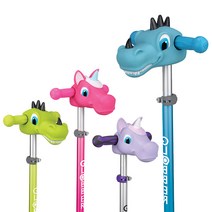 글로버킥보드 헤드 유니콘 공룡 유아 어린이 아동 킥보드 인형, 다이노블루