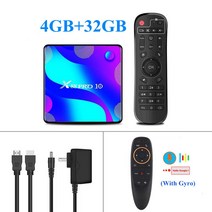 TV수신기 지상파안테나 공중파안테나 공청안테나 박스 안드로이드 X88 프로 10 RK3318 미디어 플레이어 4 기가 바이트 RAM 128 ROM 2.4G 및 5.8G 듀얼 와이, Eu 플러그, 08 4G 32G G10S