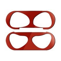 애플 에어팟 철가루 방지 메탈스티커, 레드, 에어팟 3세대