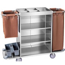 청소카트 다기능 호텔 이동식 청소도구함 무빙 카트, 상세 페이지 참고, 양면 카트