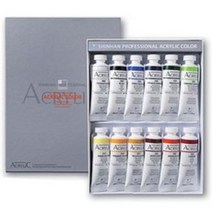 [안양문구센타] 신한물감 전문가 아크릴 칼라 물감 20ml 12색 24색 36색세트 / 50ml 12색세트(A B), 50ml 12색 A세트