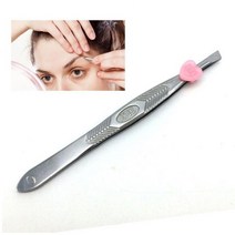 1pcs 스테인레스 스틸 눈썹 족집게 검은 평면 머리카락 풀러 미용 메이크업 도구 속눈썹 에필러, [03] 001