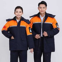 겨울 작업복 절연복 패딩 공장 유니폼 주유소 용접복, D 정전기 방지-블리치 라이트그린S