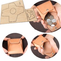 목형 가죽재단 DIY 패턴 커터 프레스 절곡 철판 가죽공예 도구diy leather craft cover coin bag die cutting knife 금형 금속 중공 펀치, 나무 칼 금형