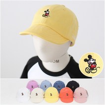 디즈니모자/컬러풀미키얌체/유아캡모자/아기봄여름