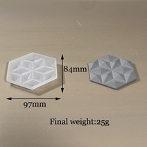 실리콘몰드 수제 석고 시멘트 금형미니 육각 실리콘 벽돌 금형 콘크리트 벽 타일 석고 코스터 시멘트, 01 01