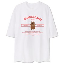 벤힛 쿼카랜드 오버핏 반팔 티셔츠