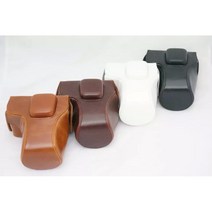 빈티지 모조 PU 가죽 케이스 카메라 가방 올림푸스 펜 E PL3 EPL3 EPM PM 어깨 스트랩, Coffee