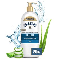 Gold Bond 골드본드 얼티밋 힐링 스킨 테라피 로션 알로에 함유 패밀리 사이즈 골드 프레시 566ml (20oz) 318790