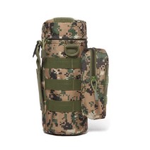 Travel Tool Kettle Set Outdoor Tactical Military Molle Water Bag For Camping Hiking Fishing Shoulder, 04 Camouflage A nostrap