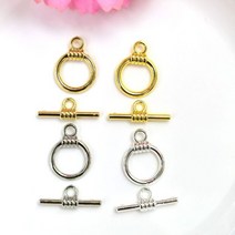 비즈공예 원석 20 대몫 OT 걸쇠 후크고리 토글 커넥터 팔찌 펜던트 보석금 결과 패스너 버클 목걸이, 03 13MM  Ot buckle_02 12mm