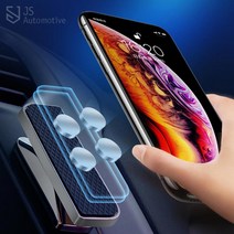 JS automotive 그랜저IG 슬림 회전 마그네틱 강력 핸드폰거치대 시야방해없는 스마트폰 홀더 악세사리 용품, 실버그레이 1P