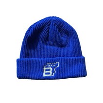 불리 비니 BULLY GUN LOGO SHORT BEANIE BLUE 001