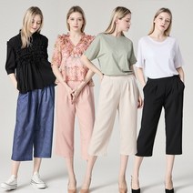 로코엘라 로코엘라 로더 7부 와이드 밴딩팬츠